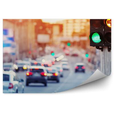 Fototapeta na ścianę Ruch samochodowy na ulicach
