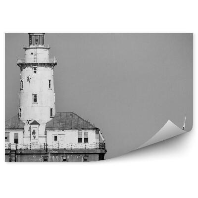 Fototapeta na ścianę sepia latarnia morska jacht Chicago