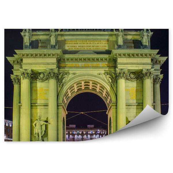 Fototapeta budynki Gmach Sztabu Głównego noc światła Petersburg
