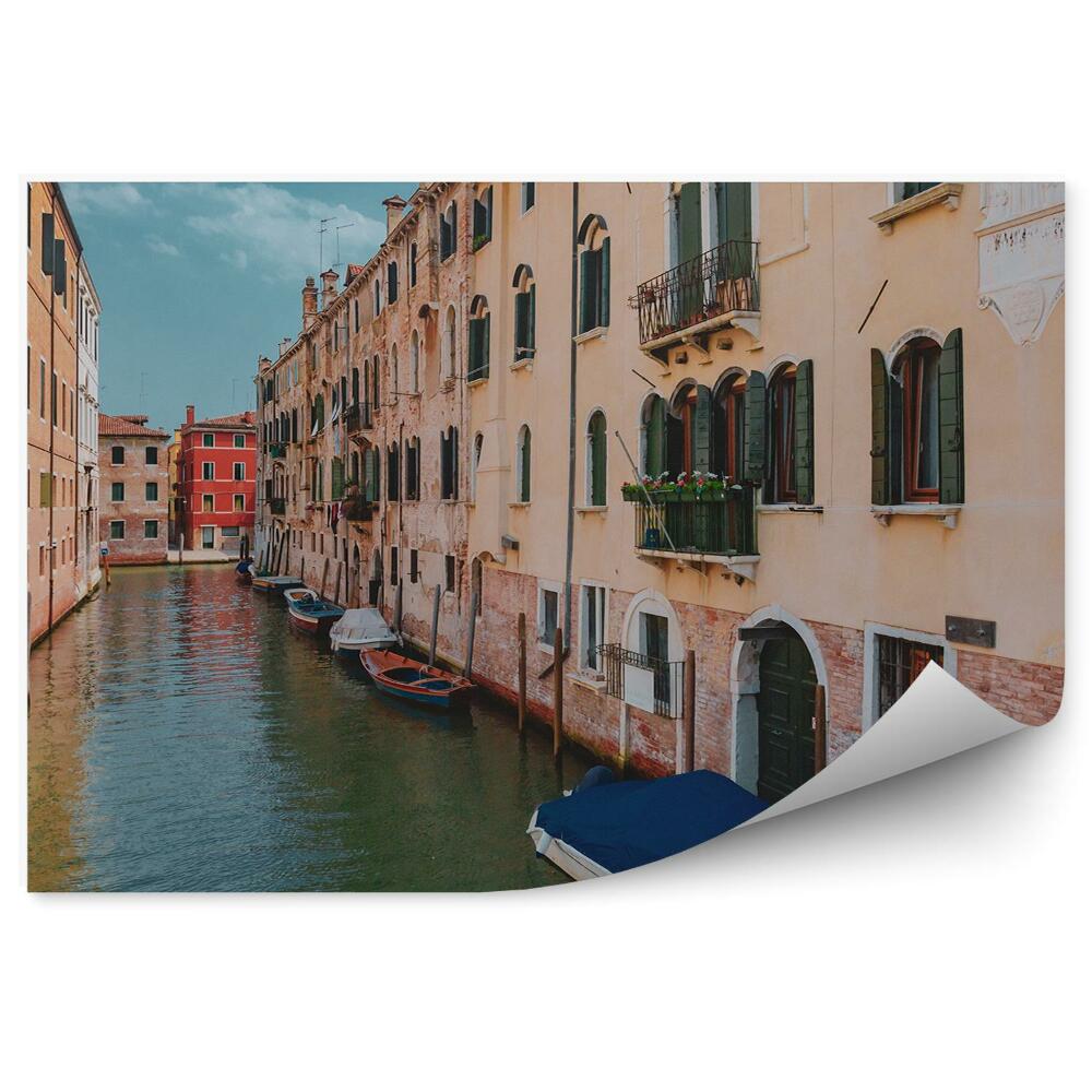 Fototapeta na ścianę stare budynki łodzie kanał Wenecja Włochy