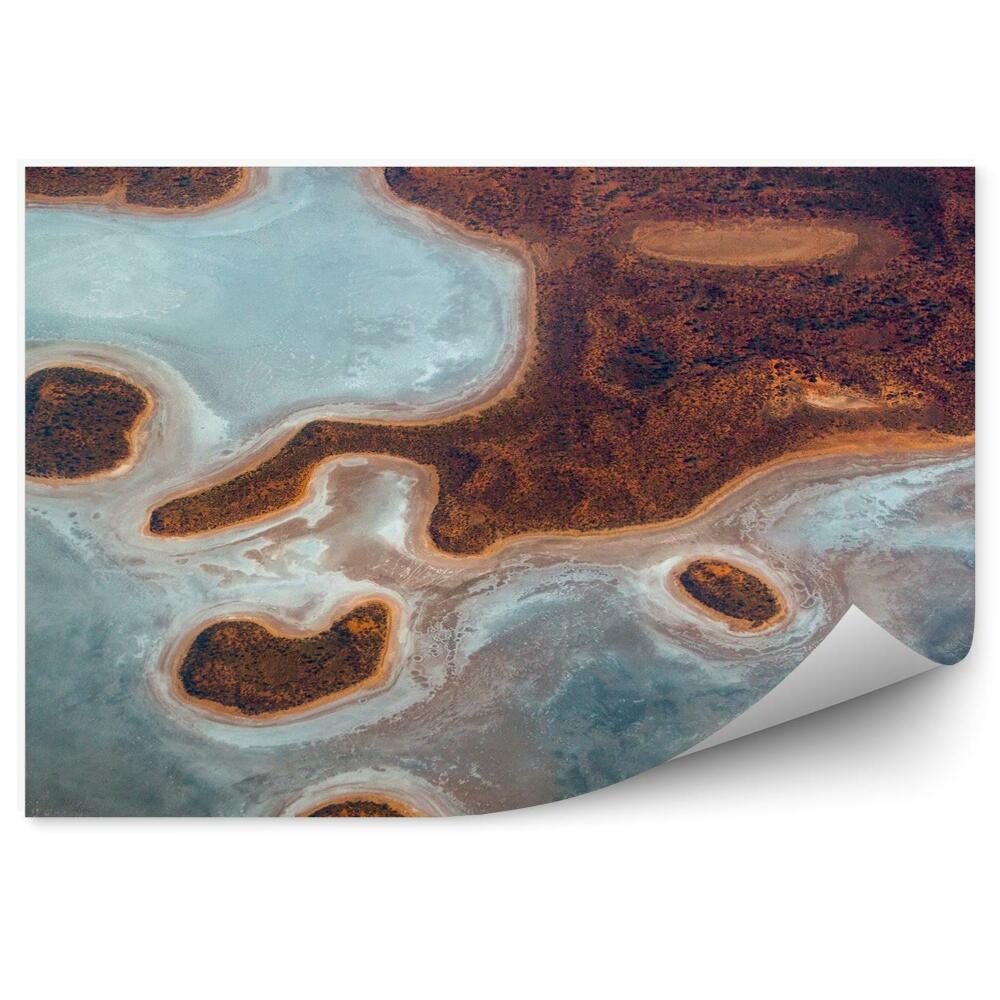 Fototapeta na ścianę Widok z lotu ptaka na słone jezioro w Queensland