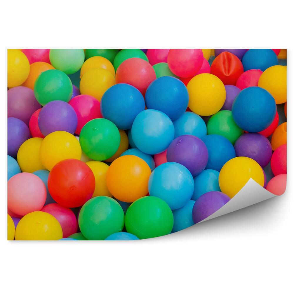 Okleina ścienna Kolorowe piłki dla dzieci