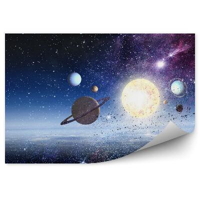 Fototapeta Planety niebo gwiazdy galaktyka wszechświat chmury słońce