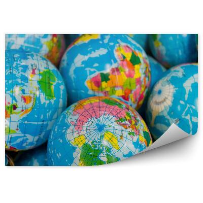 Okleina ścienna Globus ziemia planeta geografia