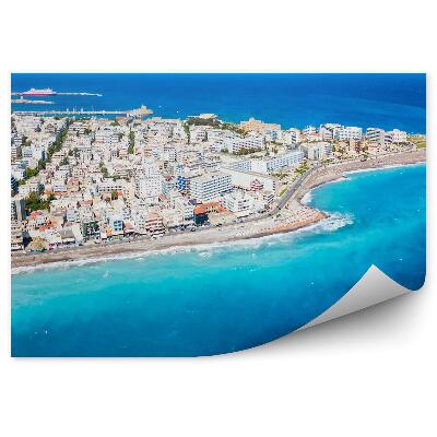 Fototapeta Wyspa rodos grecja plaża turystyka błękit