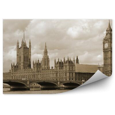 Fototapeta Westminster londyn big ben sepia