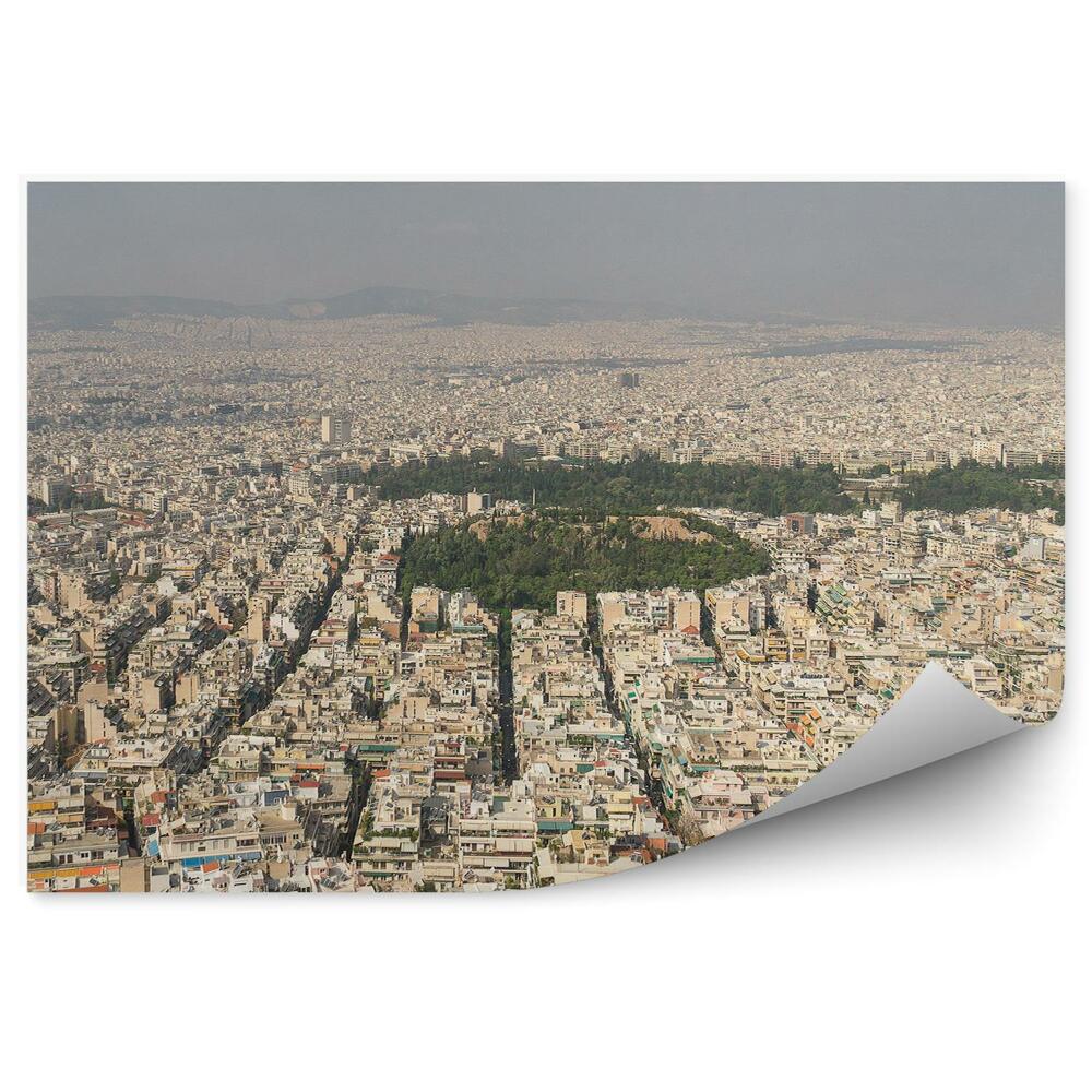 Okleina na ścianę panorama miasta Ateny Grecja