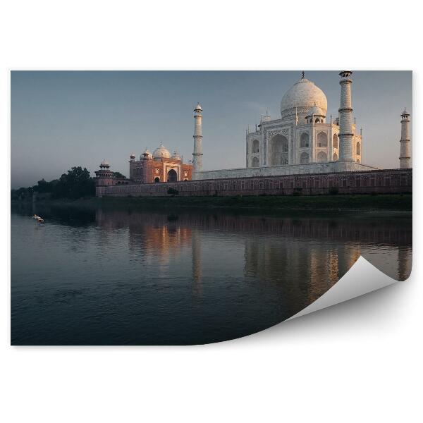 Okleina na ścianę Taj mahal architektura woda ptaki