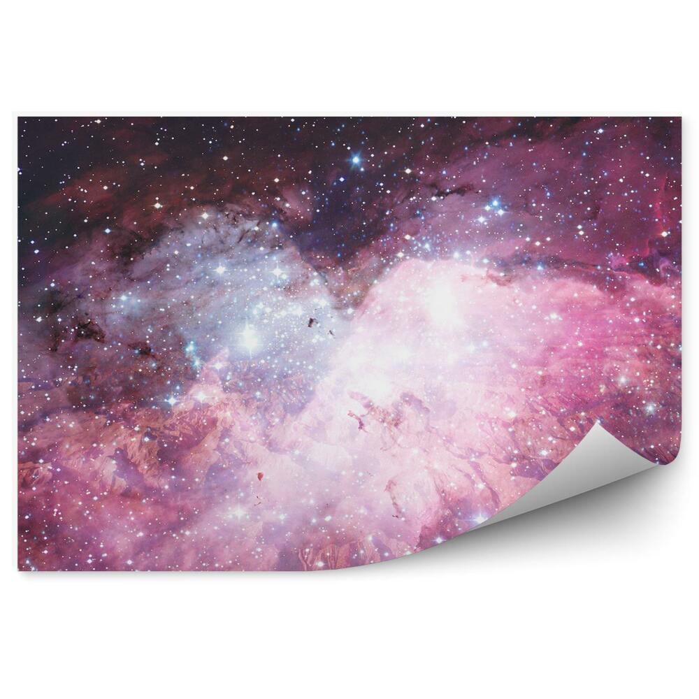 Fototapeta Wielobarwna galaktyka gwiazdy przestrzeń kosmiczna wzór