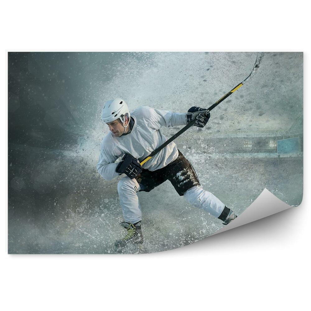 Fototapeta samoprzylepna Dynamiczna akcja hokej