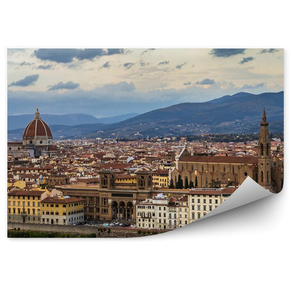 Fototapeta widok z lotu ptaka Florencja katedra Santa Maria del Fiore budynki