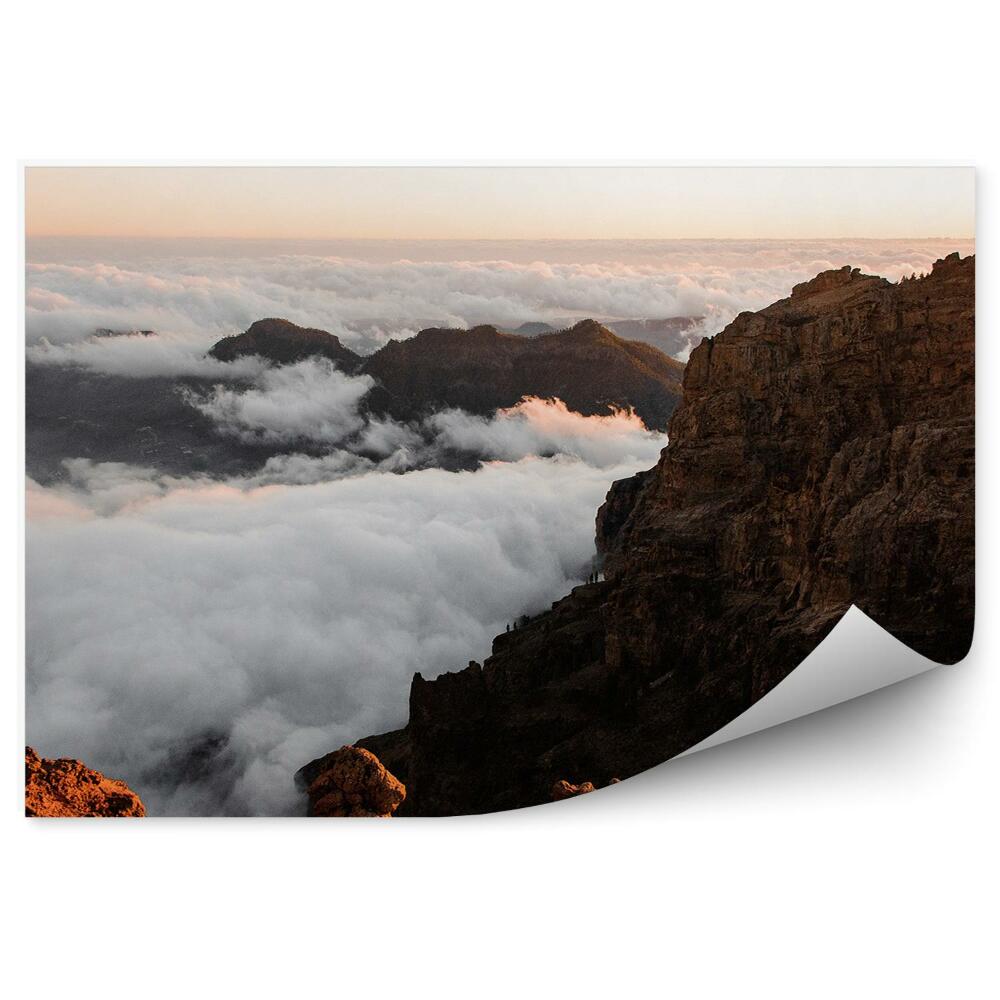 Fototapeta Gran canarie skały chmury niebo horyzont