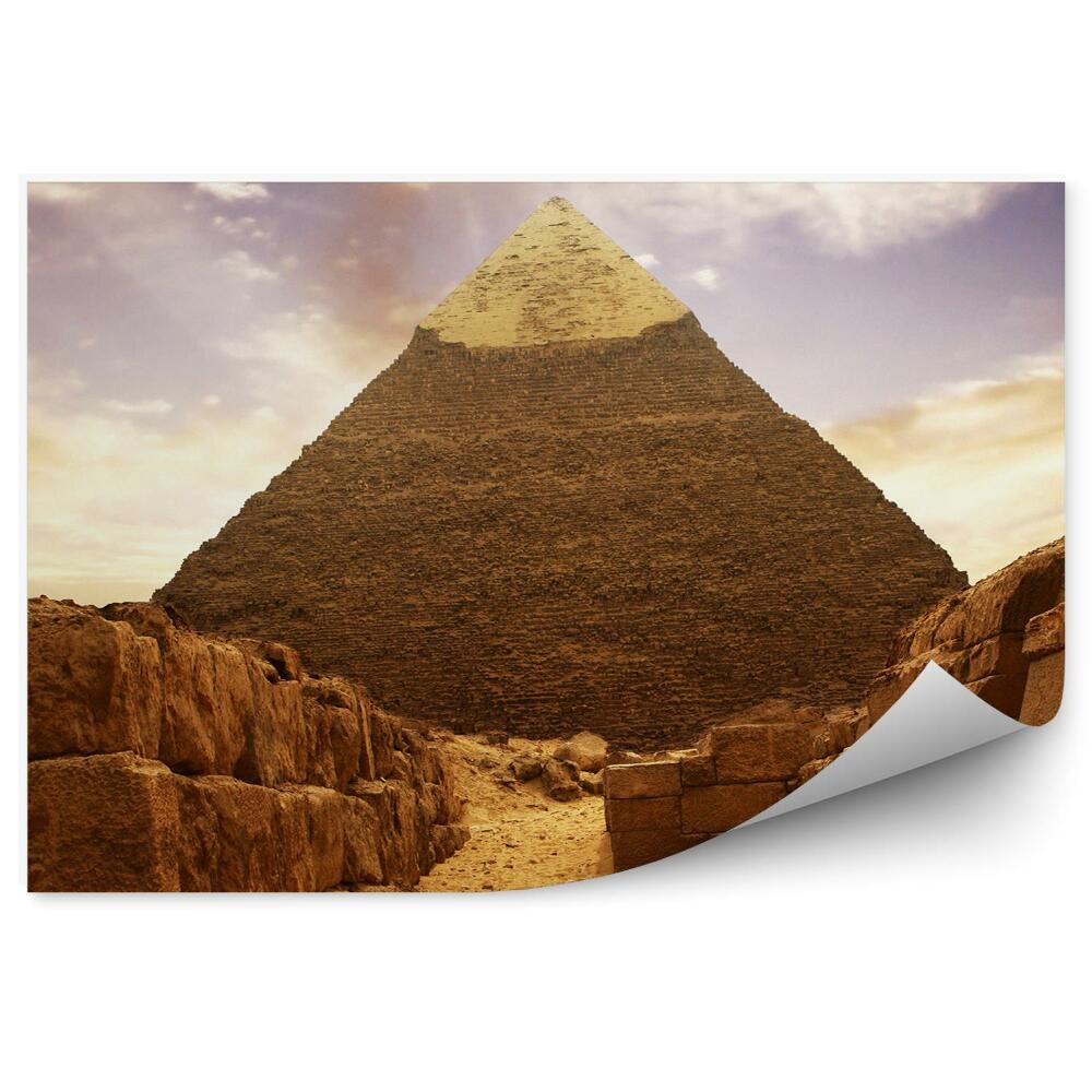 Fototapeta samoprzylepna Egipt piramida skały perspektywa