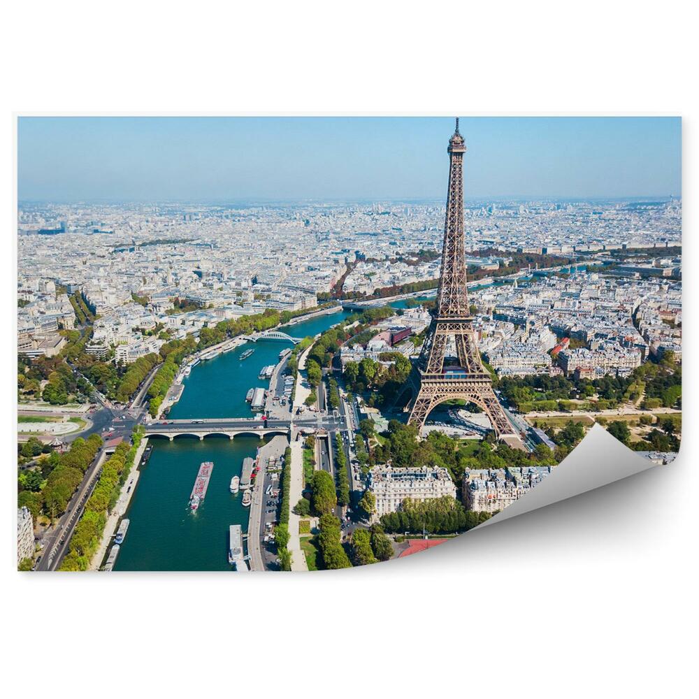 Fototapeta Wieża Eiffla widok z lotu ptaka Paryż