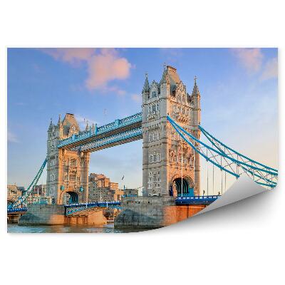 Fototapeta Tower Bridge tamiza niebo chmury budynki Londyn