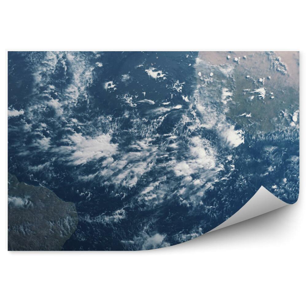 Fototapeta Planeta ziemia ocean kontynenty chmury
