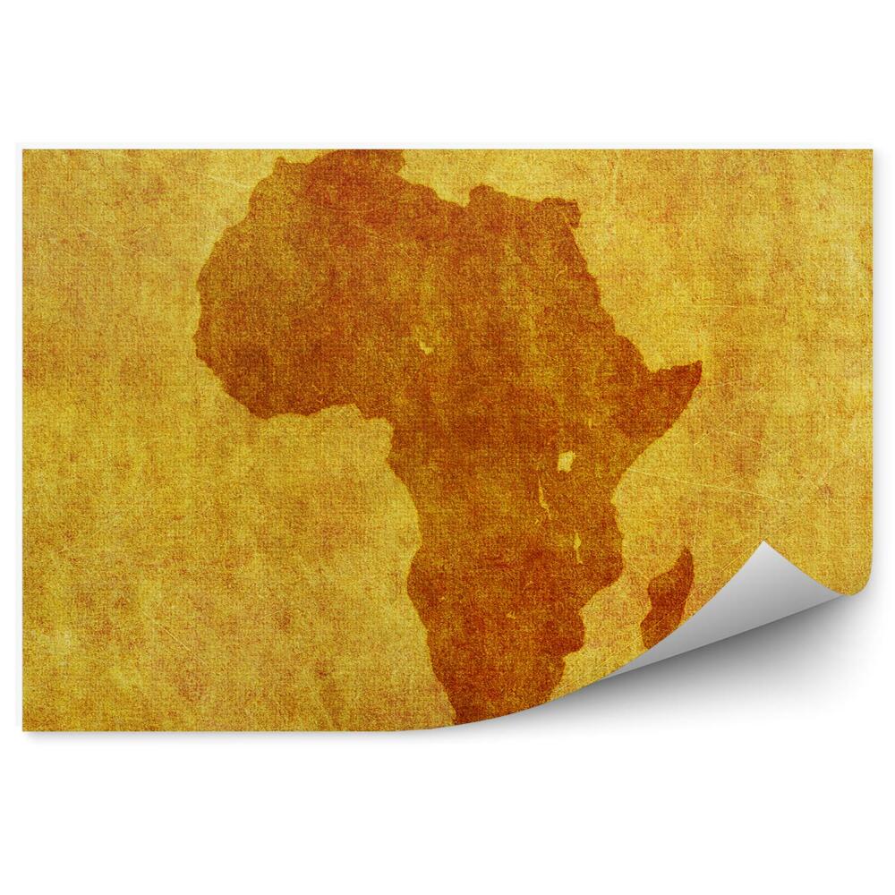 Fototapeta na ścianę Stara mapa afryka kontur canvas