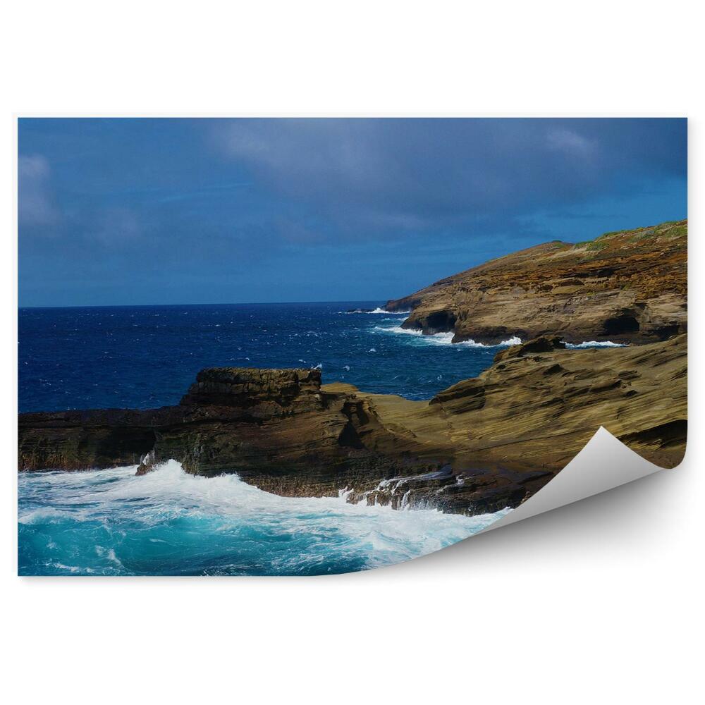 Fototapeta na ścianę ocean wybrzeże zieleń Hawaje niebo