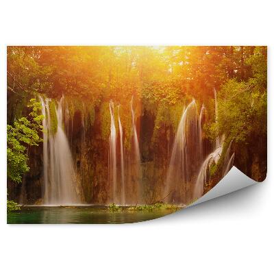 Okleina ścienna Wodospady w parku narodowym Chorwacja