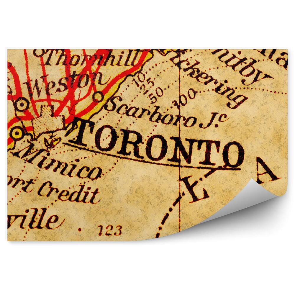 Fototapeta na ścianę Stara mapa toronto