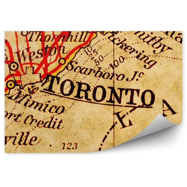 Fototapeta na ścianę Stara mapa toronto