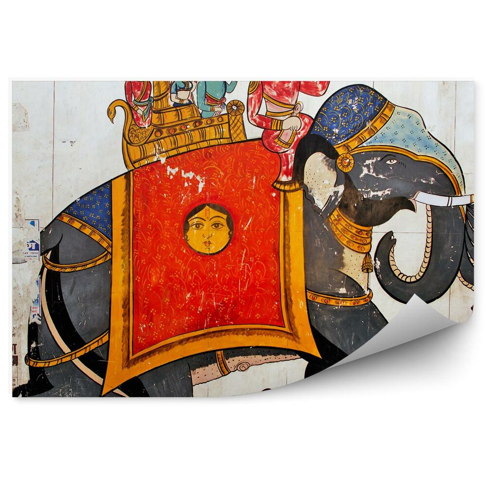 Fototapeta Świątynia malowane wzór słoń wierzenia kultura