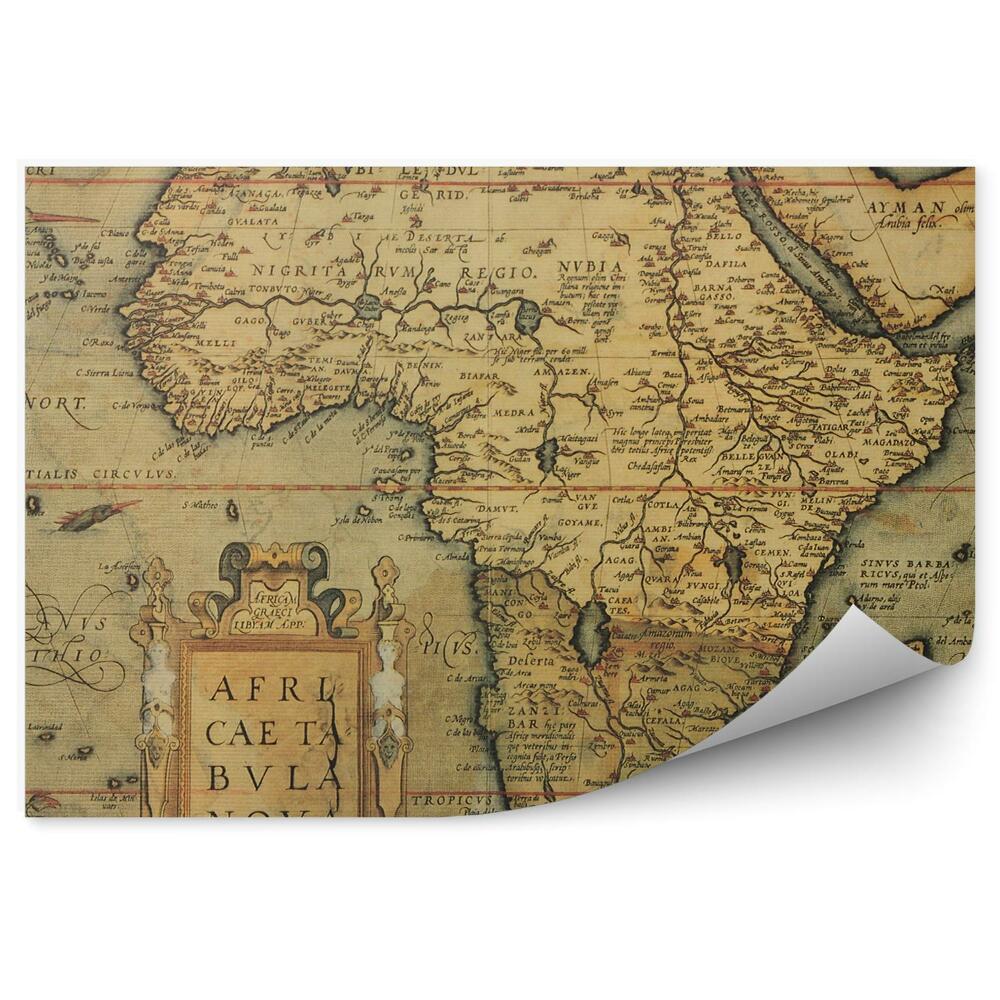 Fototapeta na ścianę Antyczna mapa afryki