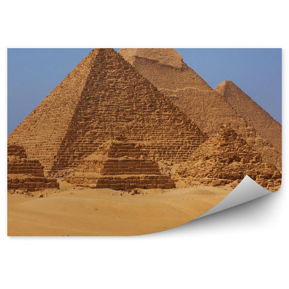 Fototapeta samoprzylepna Egipt piramidy architektura wielbłądy