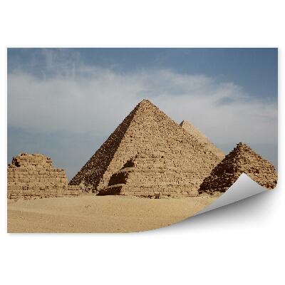 Fototapeta samoprzylepna Piramidy w gizie piasek
