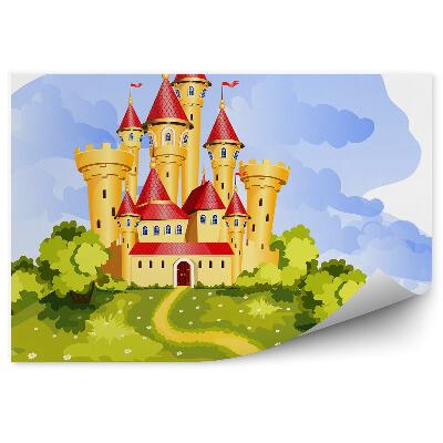 Fototapeta samoprzylepna Grafika zamek księżniczki ścieżka