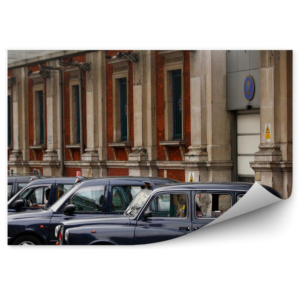 Fotopeta Londyn taxi auta transport budynki