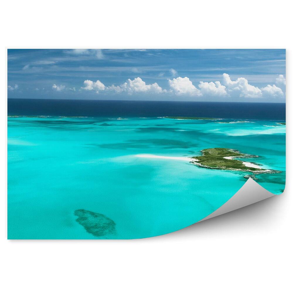 Fototapeta na ścianę morze Karaibskie wyspy niebo chmury