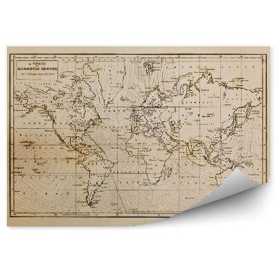 Fototapety Stara mapa świata