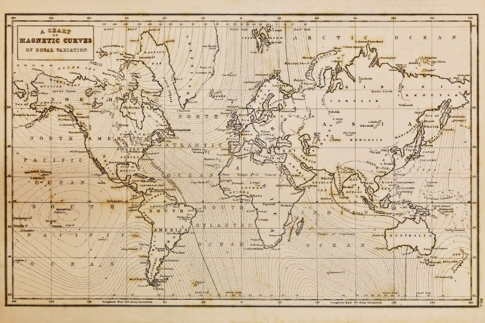 Fototapety Stara mapa świata