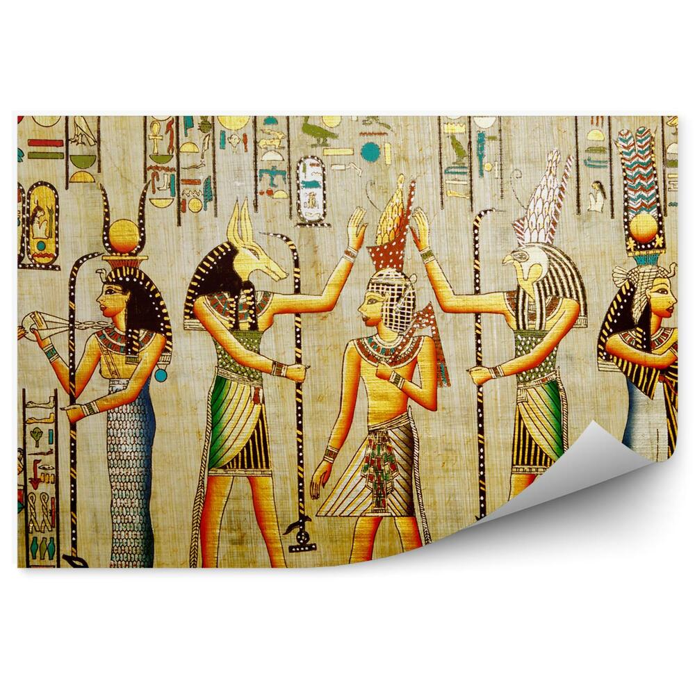 Okleina ścienna Papirus stare malowidła kultura antyczna