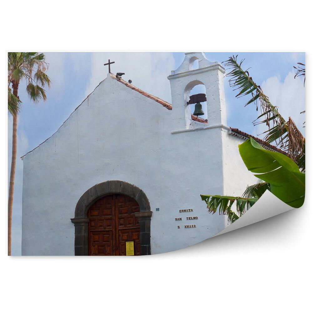 Okleina na ścianę kościół Puerto de la Cruz Teneryfa palmy