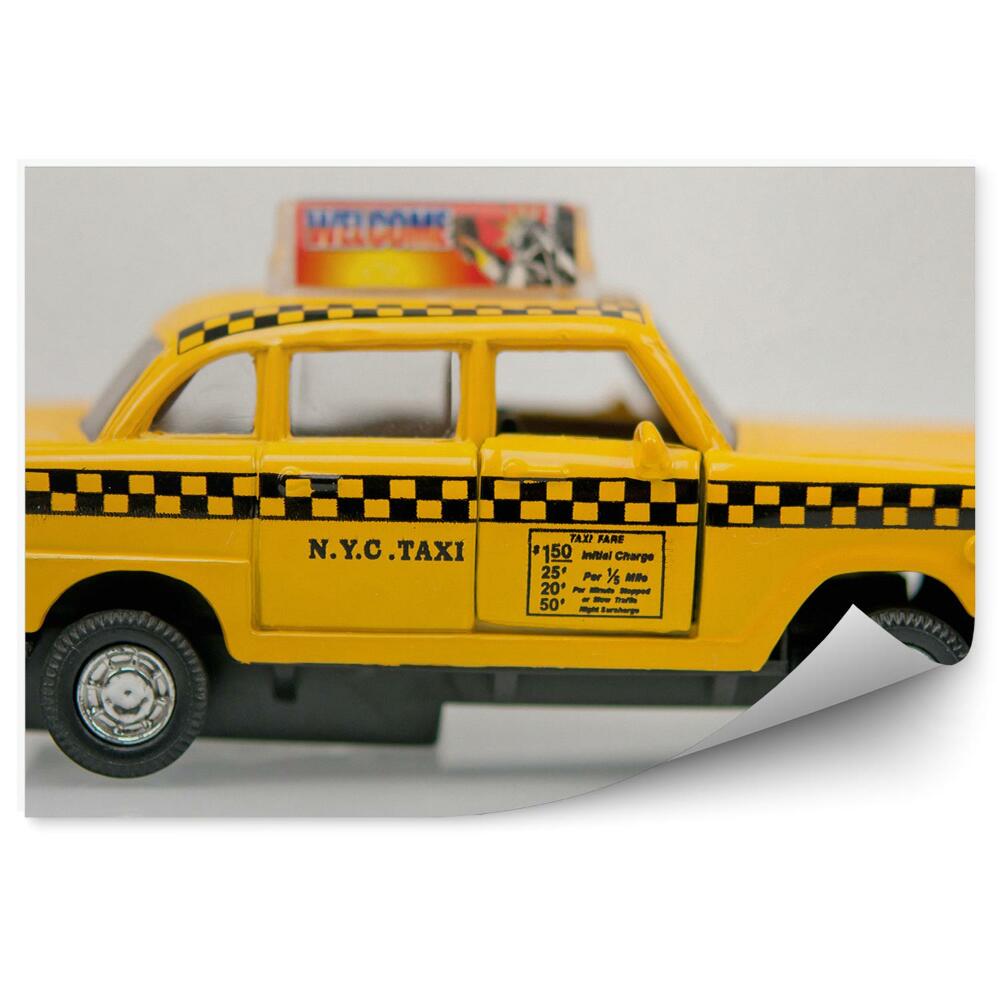 Fototapeta na ścianę Model żółtej taksówki