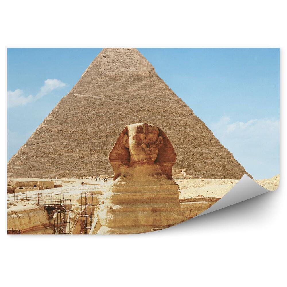 Okleina na ścianę Remont rusztowanie egipt sfinks piramida