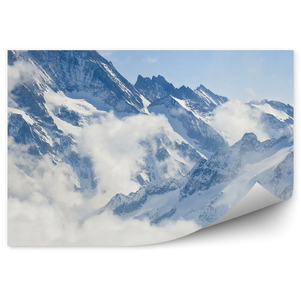 Okleina na ścianę Alpy górski krajobraz śnieg zima
