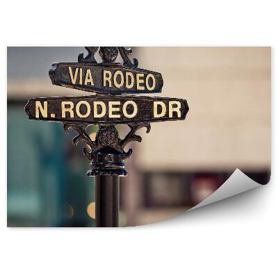 Okleina ścienna Znak ulica miasto