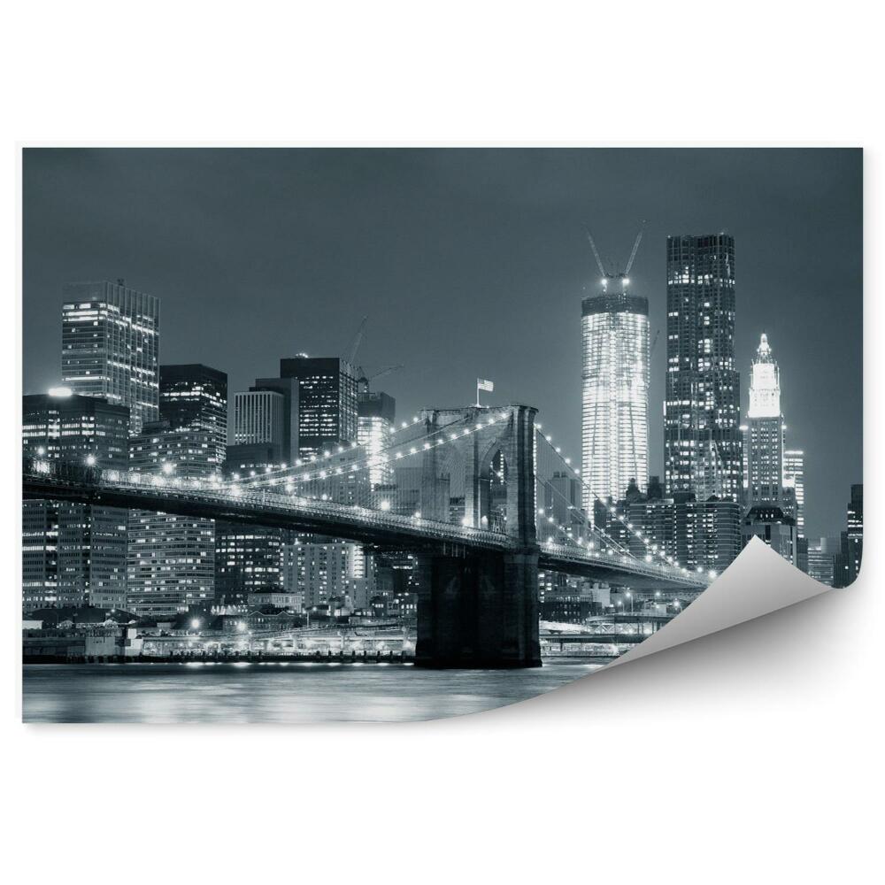 Fototapeta New york city brooklyn bridge