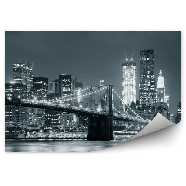 Fototapeta New york city brooklyn bridge