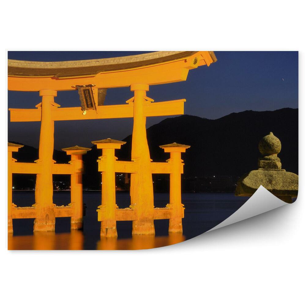 Okleina na ścianę efektowna brama torii chramu Itsukushima Hiroszima
