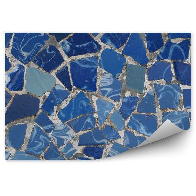 Okleina ścienna Niebieska mozaika gaudi