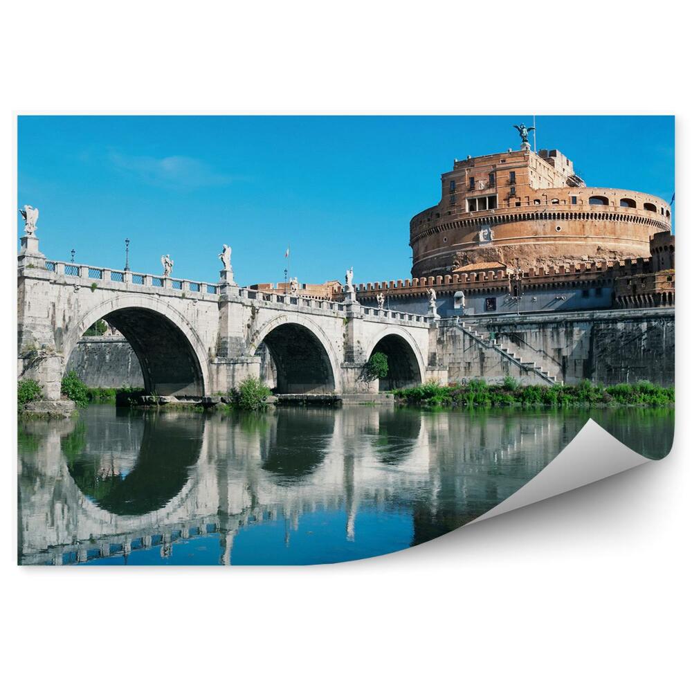 Fototapeta na ścianę zamek Świętego Anioła Rzym Włochy rzeka