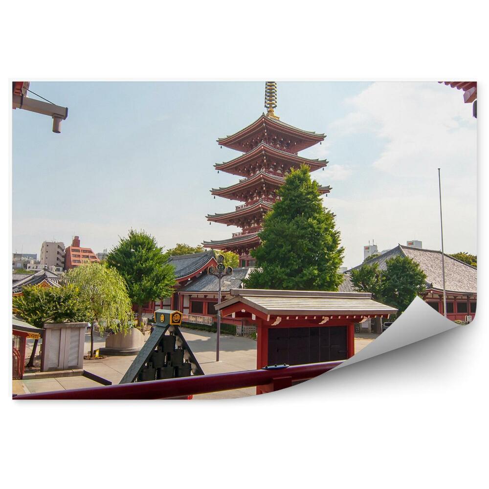 Fototapeta Świątynia japonia architektura budynki czerwień
