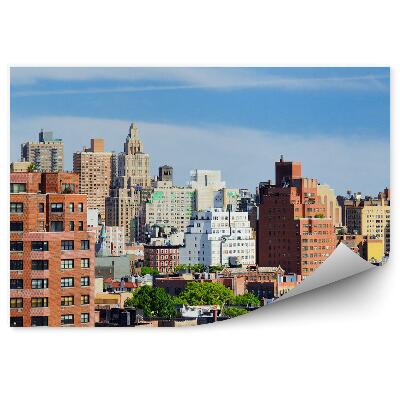 Okleina ścienna Miasto budynki mieszkalne nowy jork