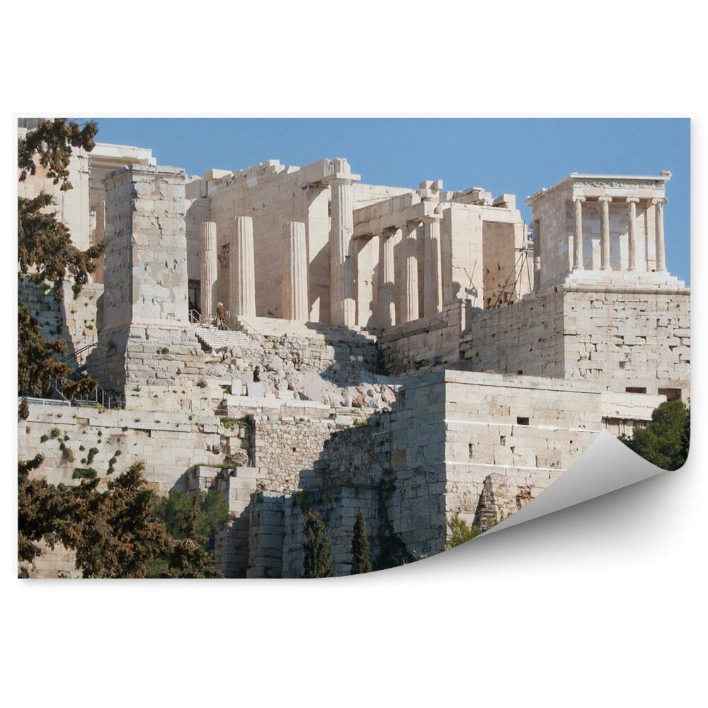 Okleina na ścianę Akropol ateny ruiny architektura