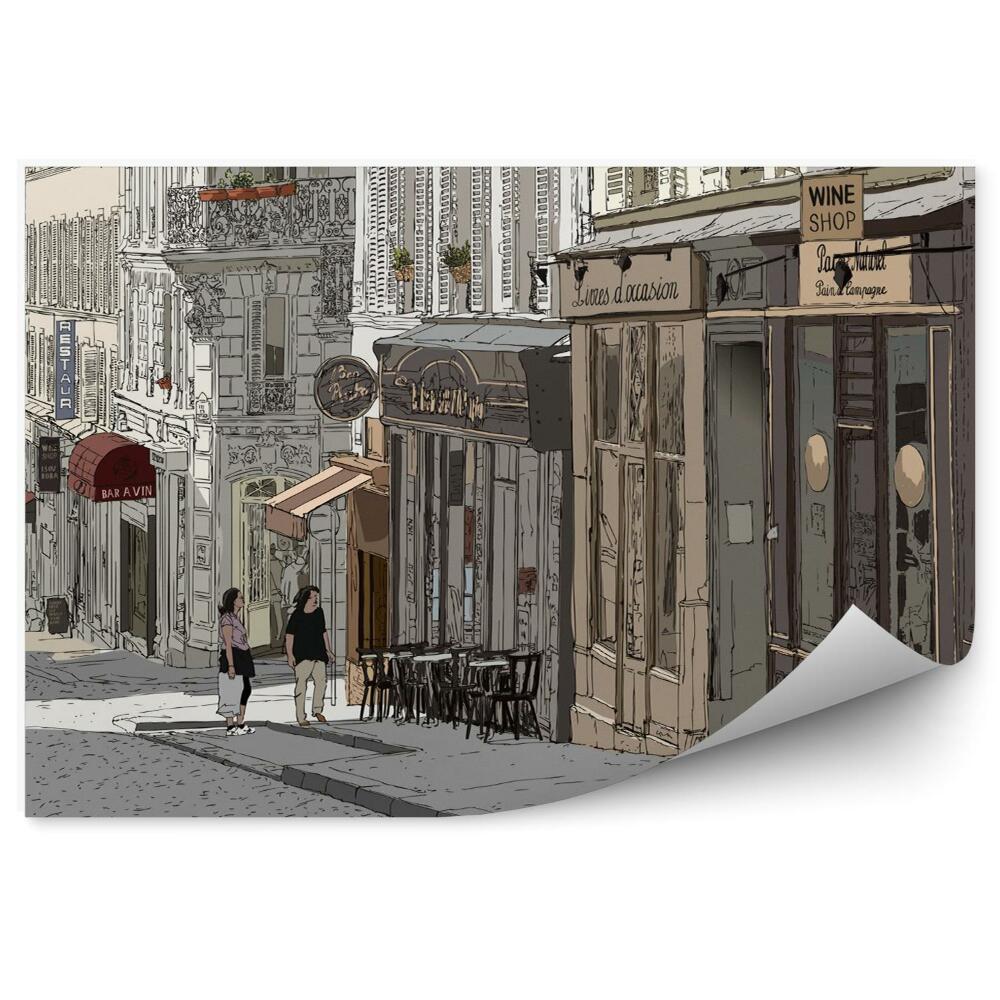 Fototapeta Ulica w montmartre