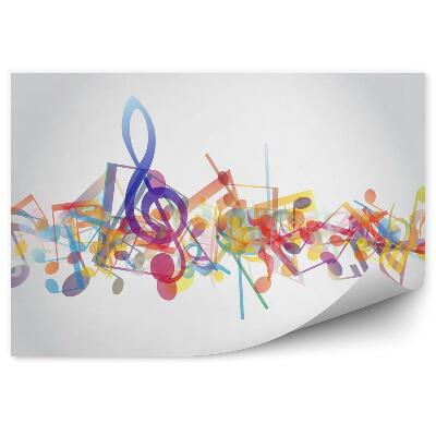 Fototapeta Wielobarwne nuty 